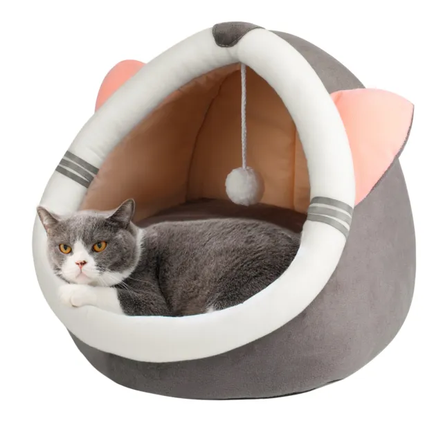 Pet Cat House Sleeping Bed Kennel Puppy Cave Super Soft kitty Tent Nest Indoor 10