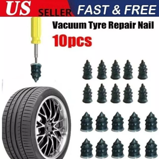 10pc Tire Repair Kit DIY Flat Tire Repair Car Truck Motorcycle Home Plug Patch