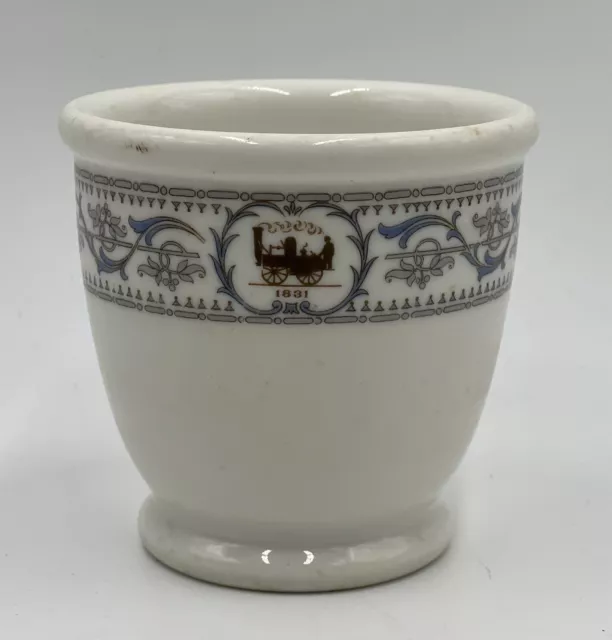 New York Central Line Railroad Rr Rare Double Egg Cup Syracuse China
