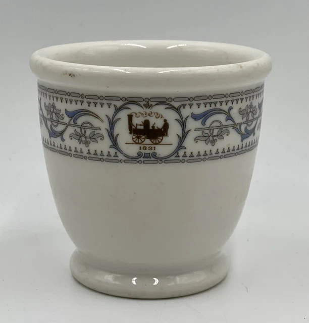 New York Central Line Railroad Rr Rare Double Egg Cup Syracuse China