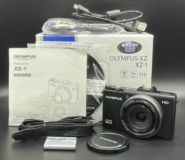 [Near Mint in BOX] Olympus XZ-1 Black 10.0MP F/1.8 Digital Camera X-Series JAPAN