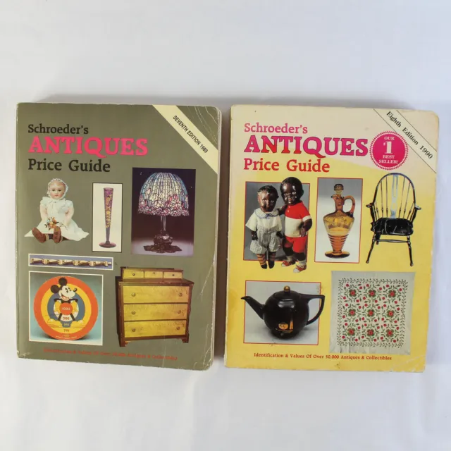 Schroeder's Antique Price Guides Lot Of 2 Books Antiques Identification Guide