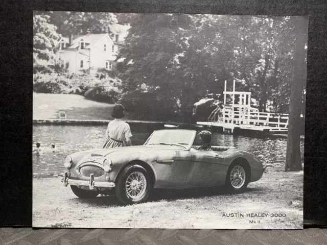 Original Dealership Vintage Brochure Sheet 1961 Austin Healey 3000 Mk Ii