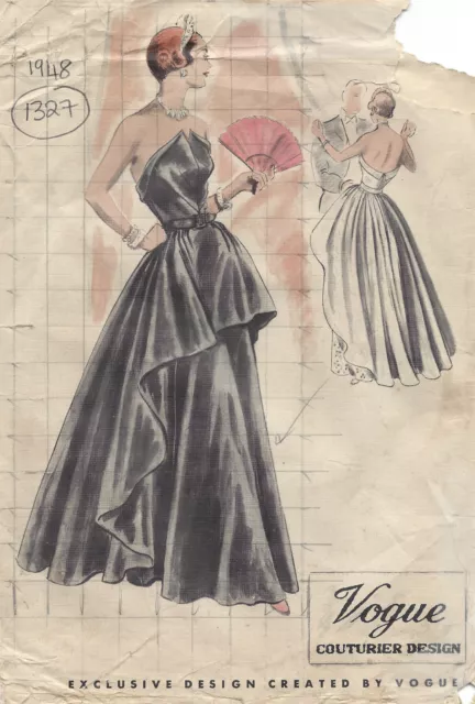1950s 1960s vintage sewing pattern evening dress 4258 – Lady Marlowe