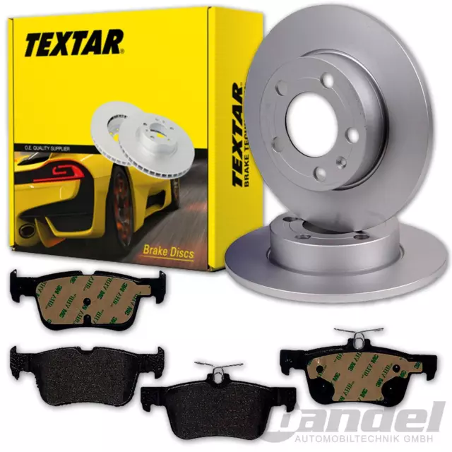 TEXTAR BREMSSCHEIBEN 316mm + BELÄGE HINTEN passend für FORD KUGA 2 II MK2