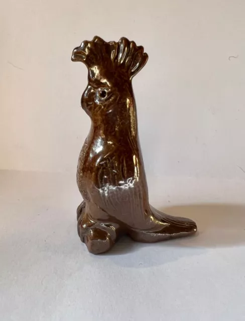 Rare little Bendigo Pottery cockatoo figurine Australian