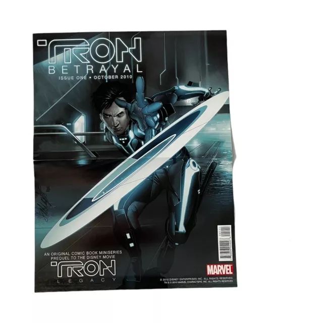 Marvel Comics 13" X 10" Folded Promotional  Poster Tron Betrayal #1 & #2 2010