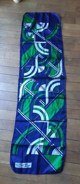 Foulard / Écharpe St. Hilaire Paris - Couleur Bleu - Neuf Avec étiquettes
