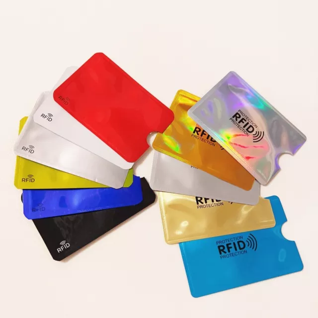 12 color design RFID Blocking Bank Credit Card Holders NFC Signal Sheild Protect