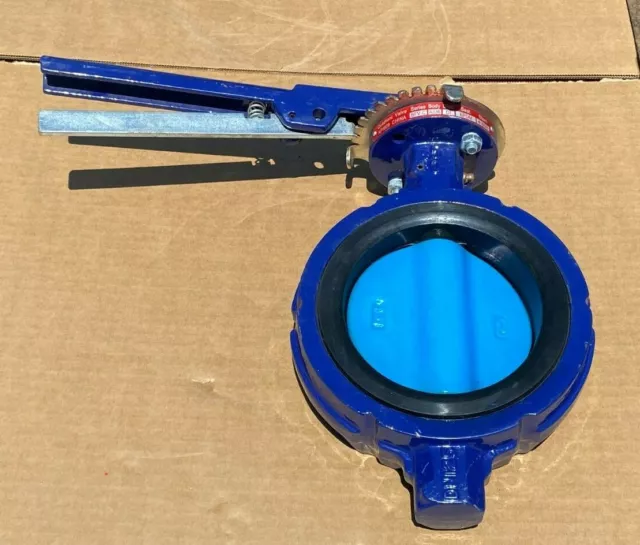 5“ Wafer Butterfly Valve, Nylon Coated Ductile Iron Disc, EPDM Seat 200 WOG