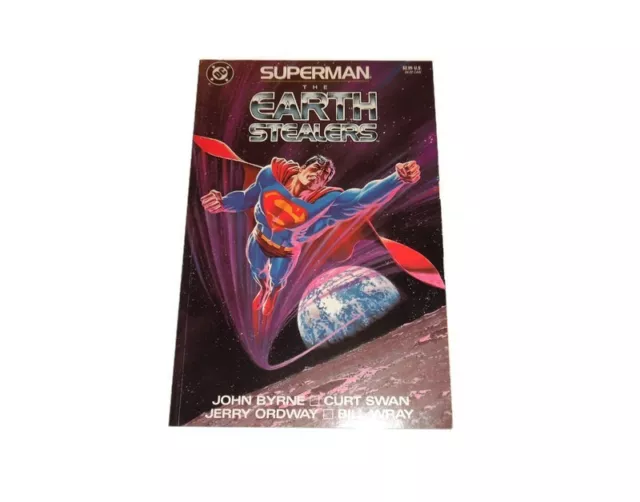 DC Comics Superman The Earth Stealers Book Paperback Vintage Comic 1988