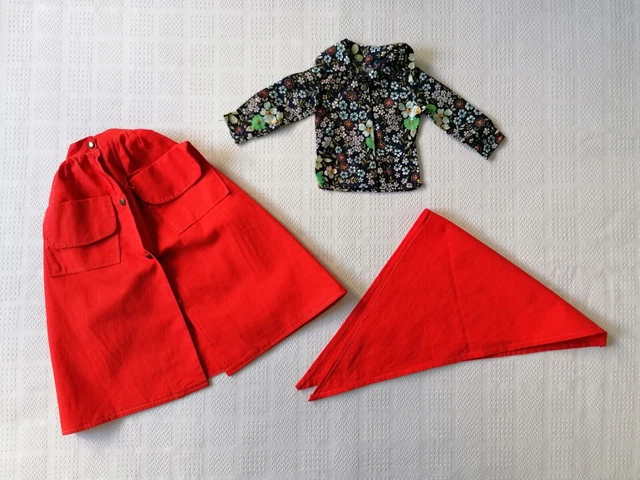 Pour poupée Cathie Bella :tenue Week-end 1976 (avec petit défaut
