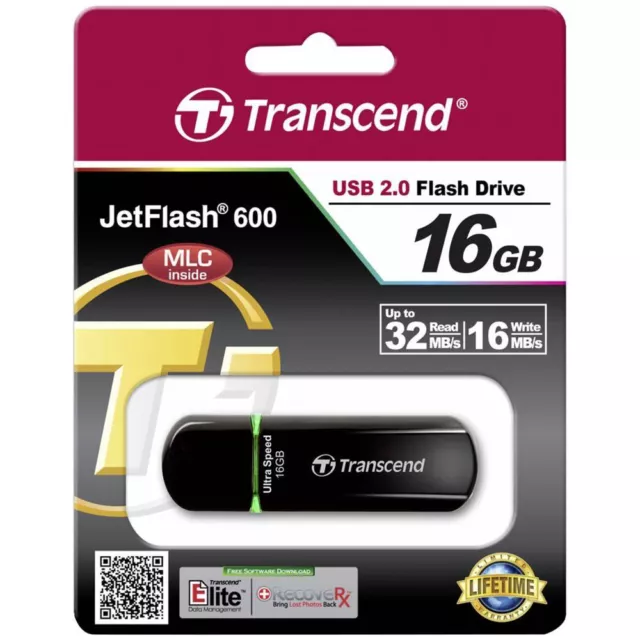 Transcend Jetflash 600 16GB USB 2.0 SpeicherStick TS16GJF600 3