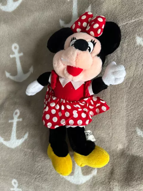 Disneyland Vintage Minnie Maus Mouse 25 cm Stofftier, Kuscheltier, Schmusetier