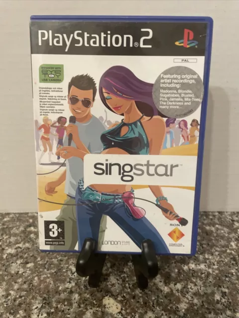 Singstar el primero de la saga de estudio de londres para sony ps2 ¡Completo! VENDEDOR DE EE. UU.
