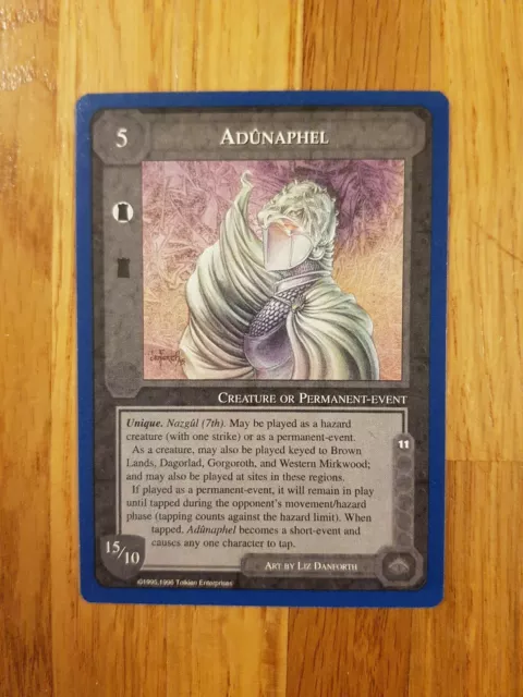 Middle Earth CCG Unlimited Adunaphel Rare Blue Border #2