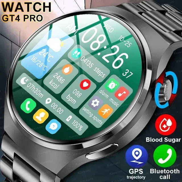 RELOJ INTELIGENTE HOMBRE Mujer GT4 PRO Smartwatch , Pulsera con Pantalla HD  GPS EUR 48,50 - PicClick IT