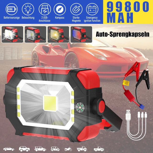 Ausilio avviamento auto Jump Starter 99800 mAh caricabatterie rapido booster powerbank