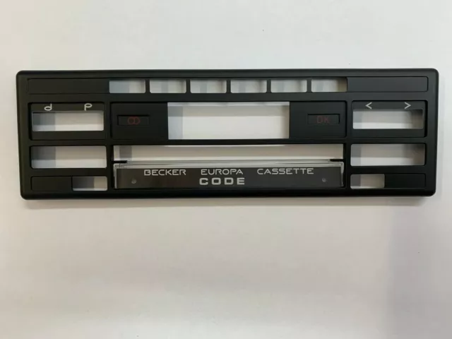 BECKER EUROPE CASSETTE car radio code BE 749 car faceplate trim