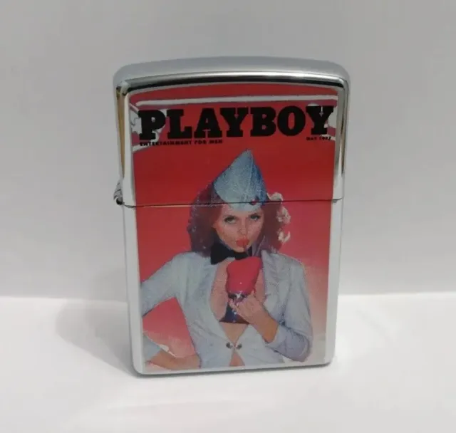 Zippo 2005 Playboy May 1977 Cover High Polish Chrome Case No Insert No Box Read 2