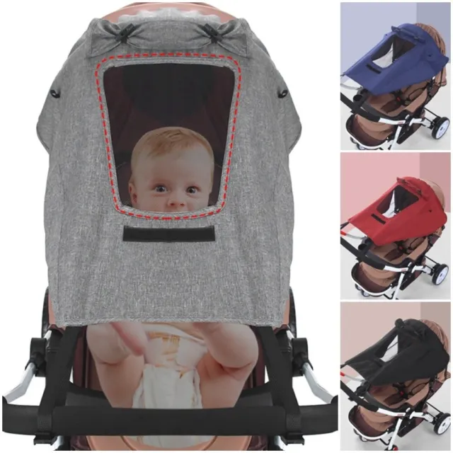 Universal Baby Pushchair Stroller Pram Buggy Sun Shade Canopy Protection Cover