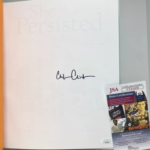 CHELSEA CLINTON SIGNED JSA COA AUTHENTICATED She Persisted In Sports