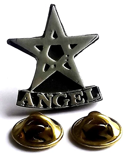 Pentáculo Ángel Hecho a Mano Peltre Inglés Pin de Solapa Últimos