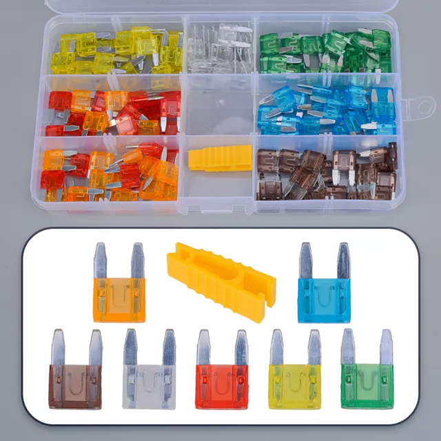 140pcs/Set Blade Fuse Assortment Assorted Kit for Car SUV Truck RV Motorcycle