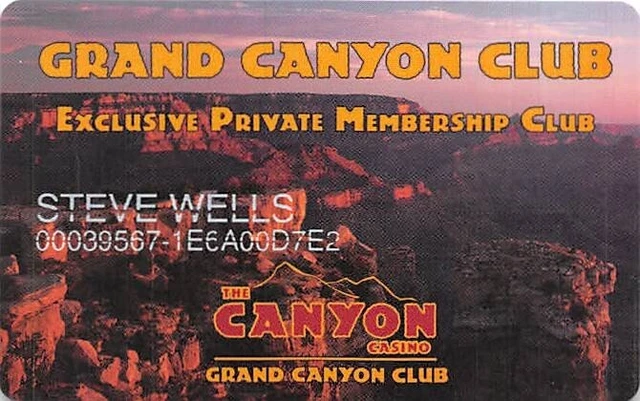 Canyon Casino - Black Hawk, CO - Rare 4th Issue Slot Card