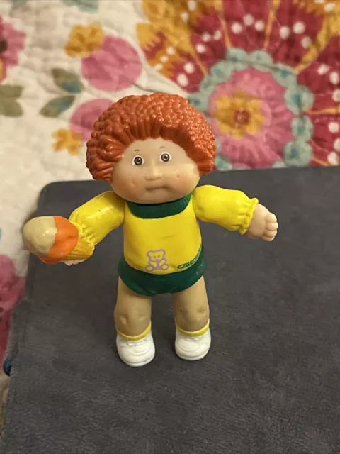 Cute Vintage Cabbage Patch Kids Poseable Mini Figure HM2 Boy With Ice Cream