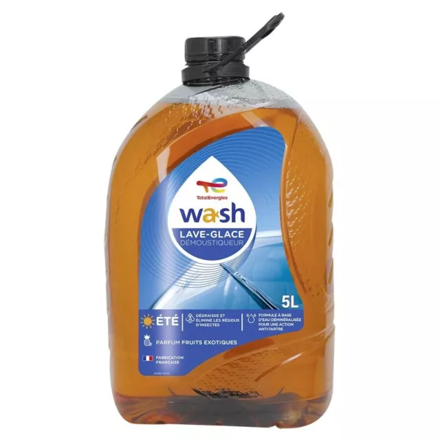 Lave Glace Démoustiqueur Pare Brise Été Total Wash 5 Litres