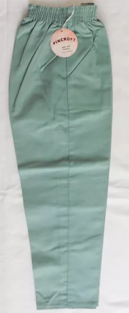 Pantaloni bambini vintage anni '50 lunghi 30" INUTILIZZATI verde pincroft ragazzo o ragazza