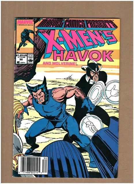 Marvel Comics Presents #30 Newsstand 1989 Wolverine Havok Black Panther VG/FN