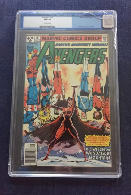 AVENGERS #187 CGC 9.2 NM O/W Pages -Sept 1979