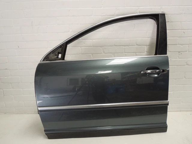 VW Phaeton 3D D1 NS Left Front Door Blue Grey 3D4831055P