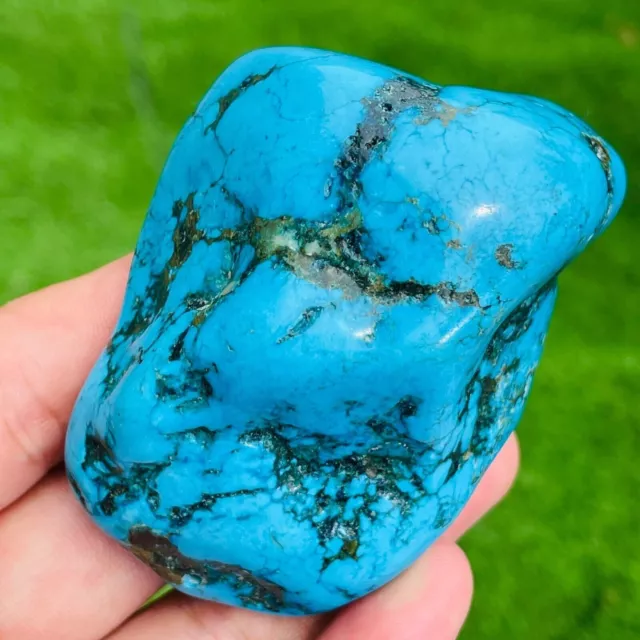 176g Natural Blue Turquoise Crystal Gemstone Rough Mineral Specimen - Madagascar
