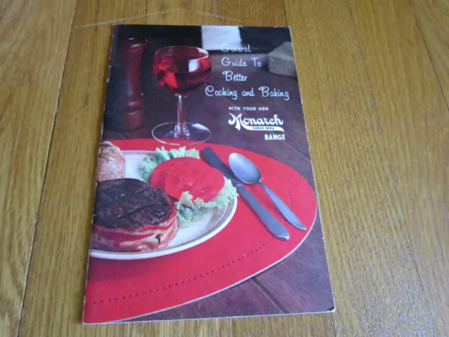 Vintage Monarch Range Use & Care Guide Instructions Book Manual Jet Fan 1970?