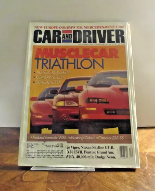 CAR AND DRIVER Magazine-DECEMBER 1995