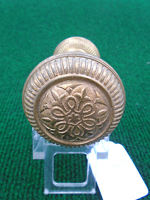 One Pair P F Corbin Brass Door Knobs: Blumin J-10610 - Excellent (17549-14)