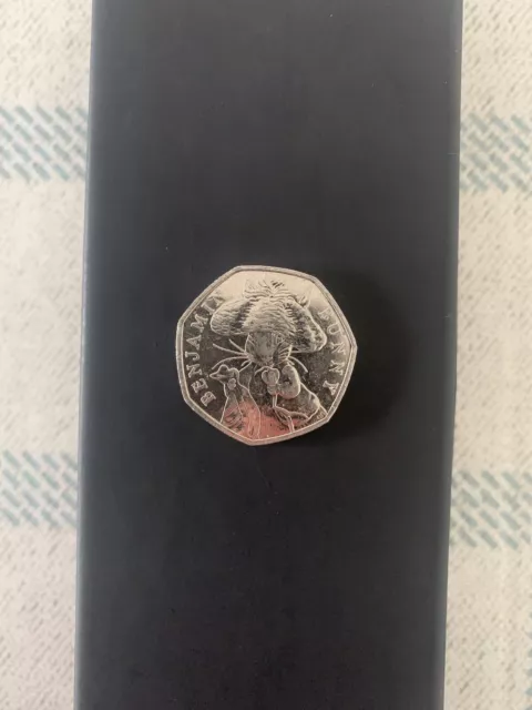 VERY RARE Benjamin Bunny 50p Coin 2017 Beatrix Potter Collectable (Circulated)