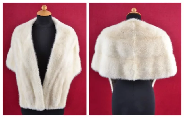 A4835 Nerzstola Echt Pelz Stola Nerz Cape Bolero - Real Mink Fur Stole Cape