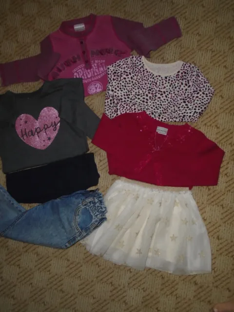 Job Lot Of New/Used Little Girl's Clothing By Next/Tu Age 5