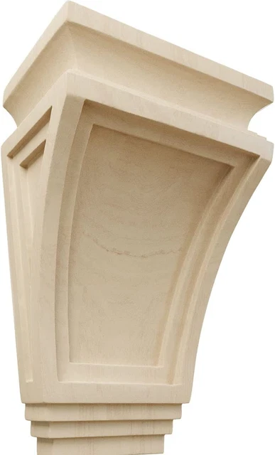 Ekena Millwork COR06X04X09ARRW Arts and Crafts Wood Corbels, 6"W X 4"D X 9"H, Ru