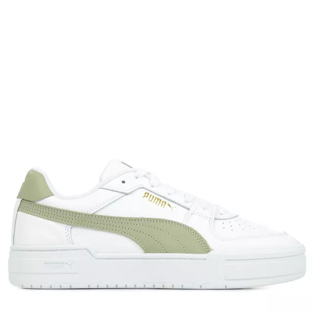 Chaussures Baskets PUMA homme CA Pro Classic Blanc Blanche Cuir Lacets