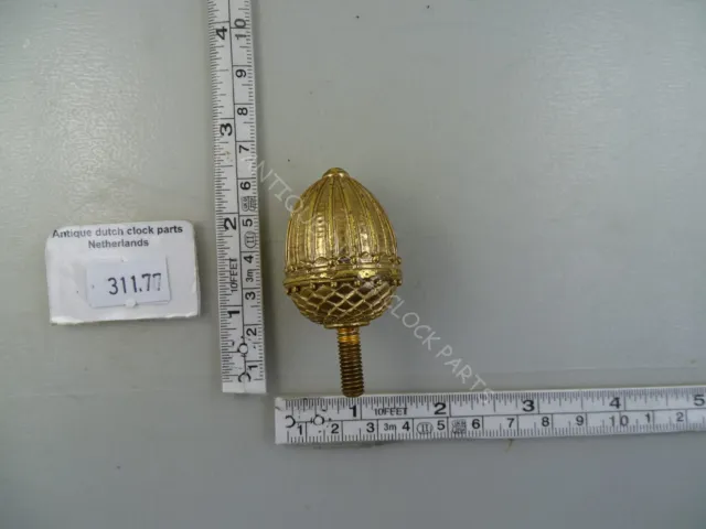 Brass Top Ornament Acorn For German Schmid Boulle Neuchateloise Clock