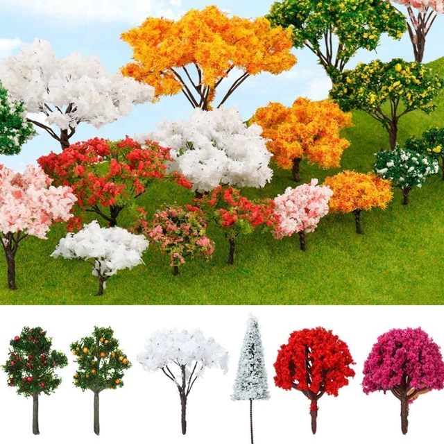 FERROVIAIRE ARBRE PAYSAGER artificiel Accessoires de paysage architectural EUR 3,71 - FR
