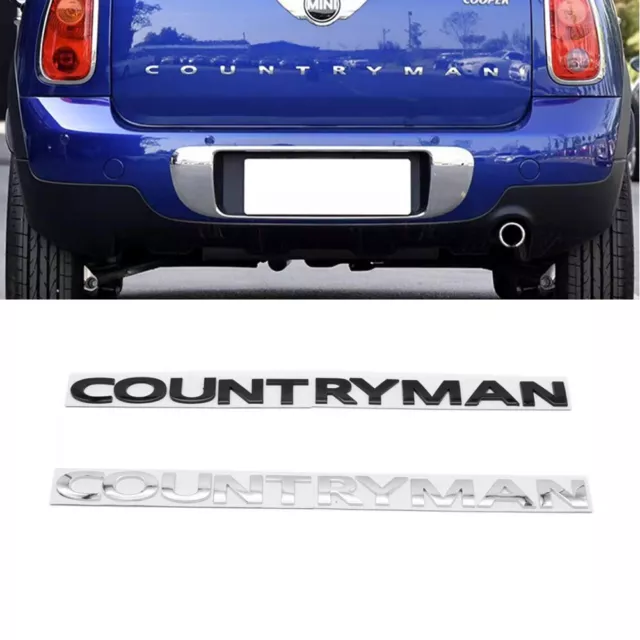 Lettre COUNTRYMAN Emblème autocollant Insigne décor brillant pour Mini Cooper