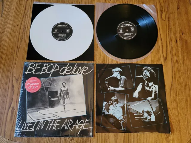 Be Bop Deluxe ‘Live In The Air Age’ 1977 white vinyl Lp w/ 12” E.P. shrink Mint