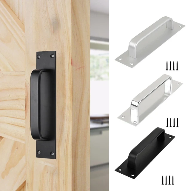 Aluminium Alloy Sliding Barn Door Handle Pull Wood Door Gate Handle Hardware US