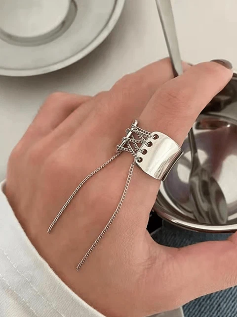 Anello Catena Girgio Argento KLK Qm129